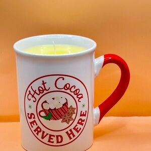 Hot Cocoa Served Here Candle Mug